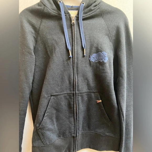 Roots  by playback recycled cotton full zip hoodie Sz M - Picture 5 of 11